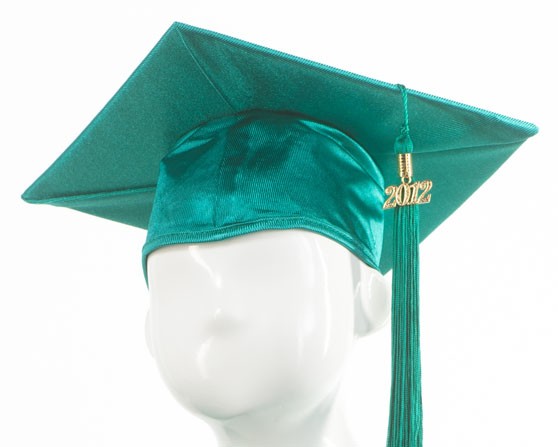 Graduation Cap - Emerald Green