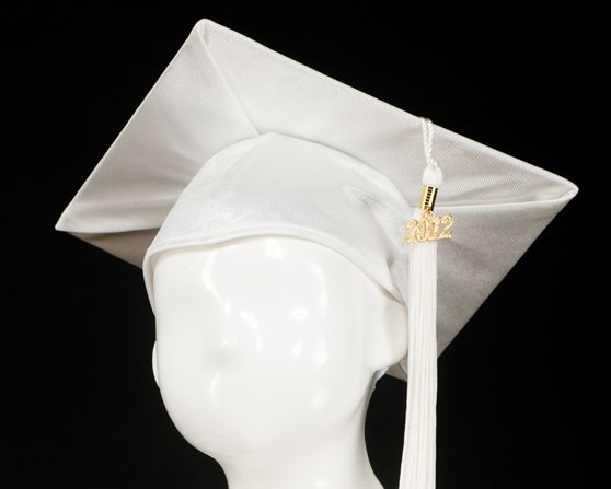 Graduation Cap - White 