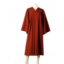 Graduation gown with fluting 'Full Fit' (Maroon)