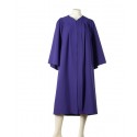 Graduation gown with fluting 'Full Fit' (Purple)