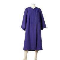 Graduation gown with fluting (Purple)