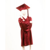 Child's Maroon Graduation Gown and Cap Souvenir Set